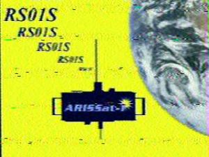 SSTV Bildübetragung von ARISSat 1