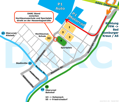 Hessentag Stadtplan 2011 von Oberursel