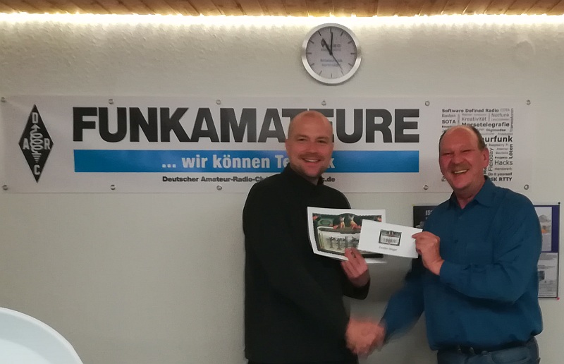 Raphael, DK7MW mit seinem DMR-Hotspot